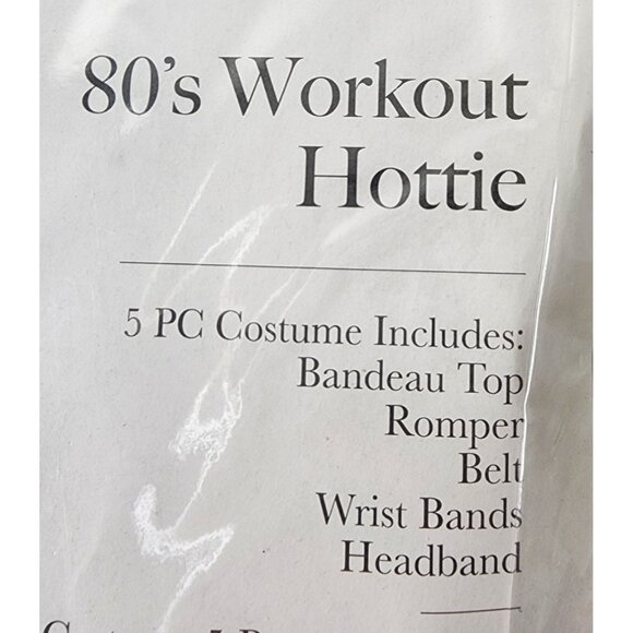Leg Avenue 80's Workout Hottie Costume 5pc Small - Picture 4 of 7